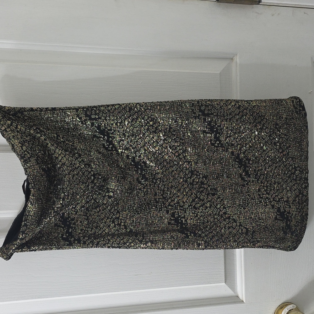 Black and Gold Dress